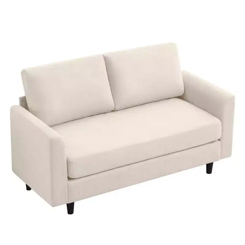 Causeuse Confort Douillet pour Salon, Petit Espace, Bureau, Appartement, Canapé en Tissu Doux et Respirant