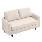 Causeuse Confort Douillet pour Salon, Petit Espace, Bureau, Appartement, Canapé en Tissu Doux et Respirant