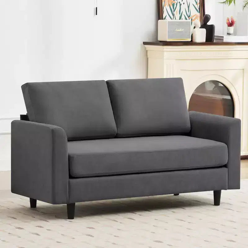 Causeuse Confort Douillet pour Salon, Petit Espace, Bureau, Appartement, Canapé en Tissu Doux et Respirant