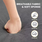 Causeuse Confort Douillet pour Salon, Petit Espace, Bureau, Appartement, Canapé en Tissu Doux et Respirant