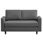 Causeuse Confort Douillet pour Salon, Petit Espace, Bureau, Appartement, Canapé en Tissu Doux et Respirant