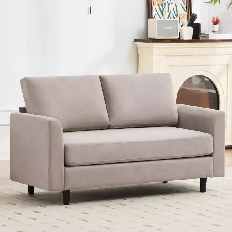 Causeuse Confort Douillet pour Salon, Petit Espace, Bureau, Appartement, Canapé en Tissu Doux et Respirant