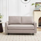 Causeuse Confort Douillet pour Salon, Petit Espace, Bureau, Appartement, Canapé en Tissu Doux et Respirant
