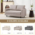 Causeuse Confort Douillet pour Salon, Petit Espace, Bureau, Appartement, Canapé en Tissu Doux et Respirant