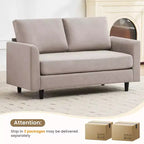 Causeuse Confort Douillet pour Salon, Petit Espace, Bureau, Appartement, Canapé en Tissu Doux et Respirant