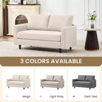 Causeuse Confort Douillet pour Salon, Petit Espace, Bureau, Appartement, Canapé en Tissu Doux et Respirant