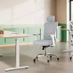 Fauteuil de bureau ergonomique en maille avec appui-tête 3D réglable et fonction d'inclinaison, fauteuil inclinable grand et haut avec support lombaire et accoudoirs 3D