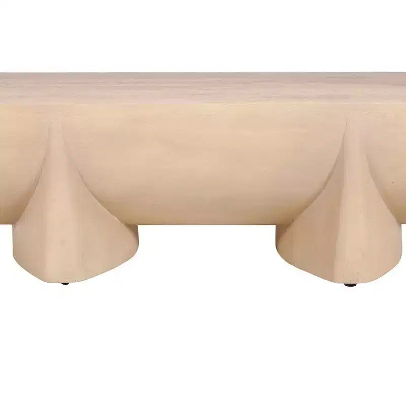 Table basse | Design Rondin 122 cm | Bois de manguier naturel fait à la main