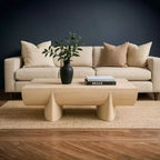 Table basse | Design Rondin 122 cm | Bois de manguier naturel fait à la main