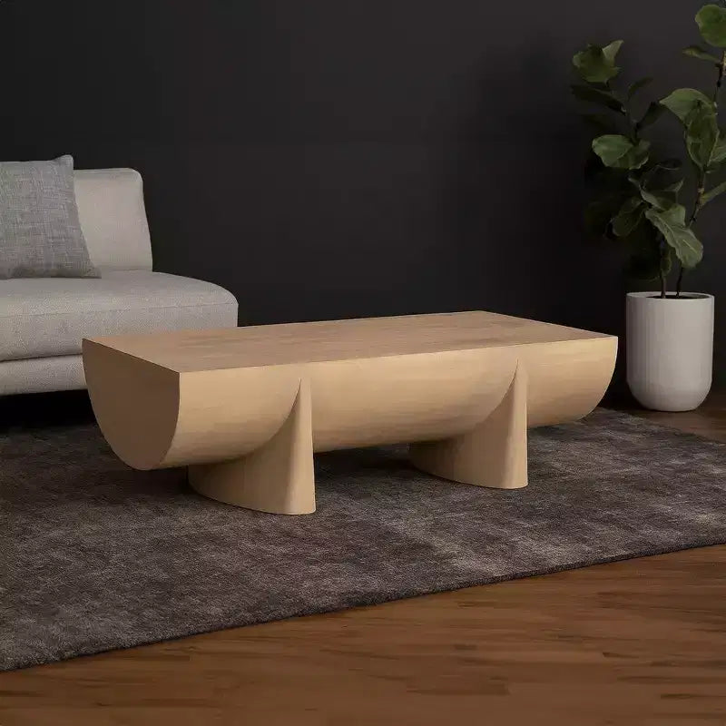 Table basse | Design Rondin 122 cm | Bois de manguier naturel fait à la main