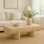 Table basse | Design Rondin 122 cm | Bois de manguier naturel fait à la main
