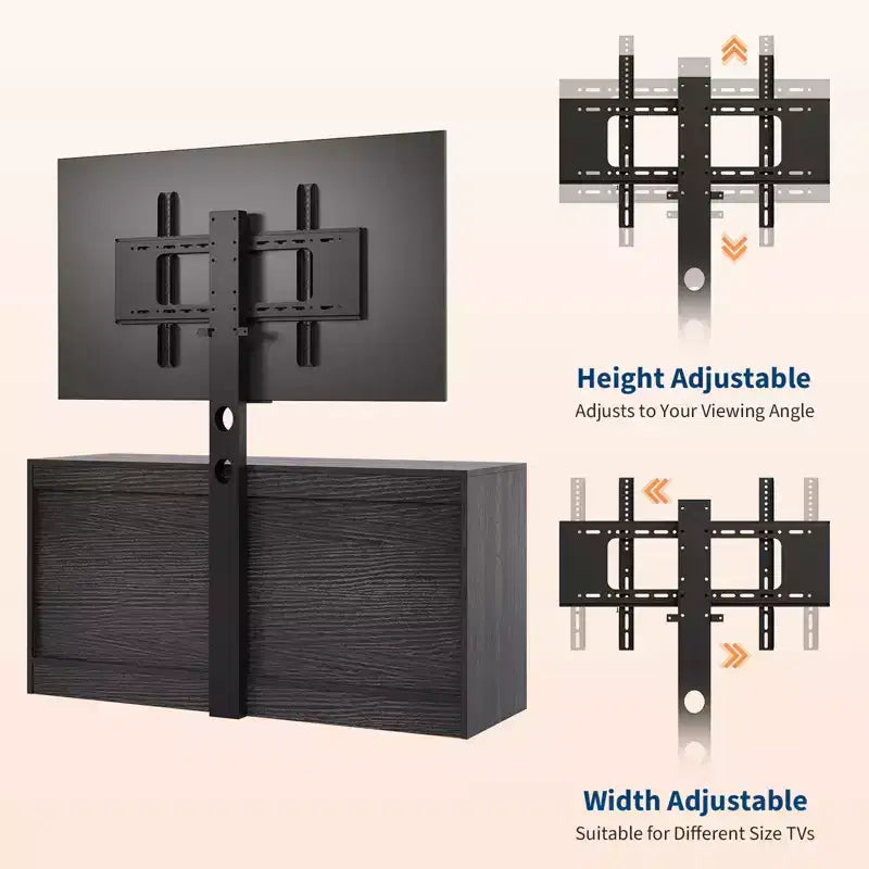 Commode à 9 tiroirs Meuble TV avec support pour téléviseurs de 32 à 85 pouces, Centre de divertissement moderne avec tiroirs, Table console multimédia pour chambre à coucher ou salon