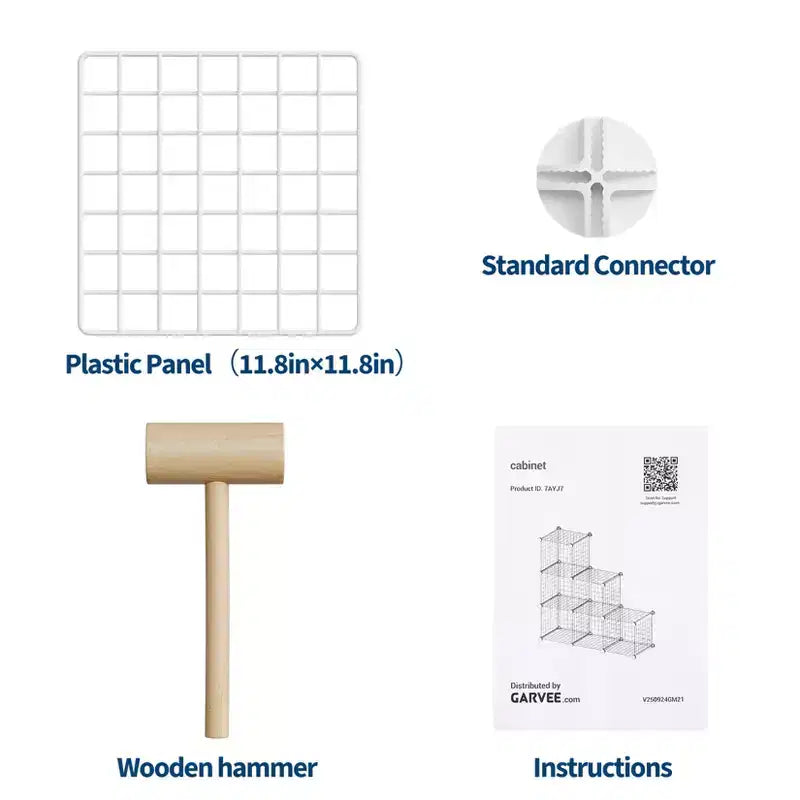 Étagère de rangement modulaire à 6 casiers en fil métallique, casiers de rangement métalliques, meuble de rangement ouvert pour entrée, chambre, salon, bureau