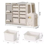 Meuble de rangement pour jouets d'enfants, favorise l'autonomie, gain de place, facile à nettoyer, multifonctionnel et écologique