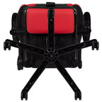 Chaise de Bureau Gaming X30 Ergonomique avec Dossier Inclinable et Repose-Pieds Coulissant en Similicuir Rouge