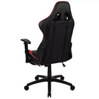 Chaise de Bureau Gaming X30 Ergonomique avec Dossier Inclinable et Repose-Pieds Coulissant en Similicuir Rouge