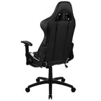 Chaise de Bureau Gaming X30 Ergonomique avec Dossier Inclinable et Repose-Pieds Coulissant en Similicuir Rouge