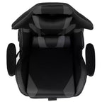 Chaise de Bureau Gaming X30 Ergonomique avec Dossier Inclinable et Repose-Pieds Coulissant en Similicuir Rouge