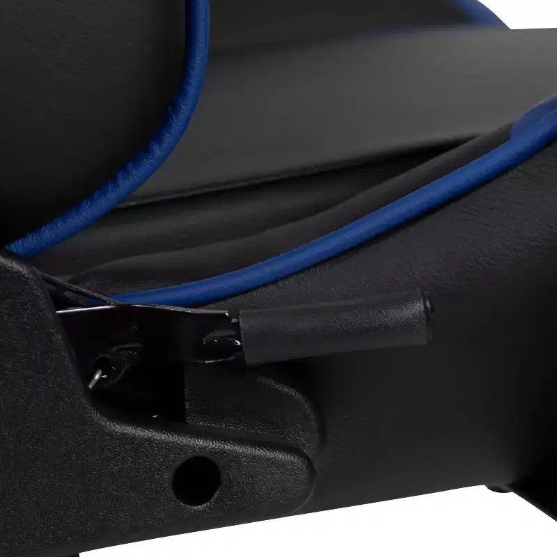 Chaise de Bureau Gaming X30 Ergonomique avec Dossier Inclinable et Repose-Pieds Coulissant en Similicuir Rouge