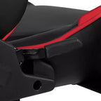 Chaise de Bureau Gaming X30 Ergonomique avec Dossier Inclinable et Repose-Pieds Coulissant en Similicuir Rouge
