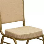 Chaise de banquet empilable à dossier bombé de la 