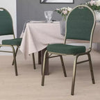 Chaise de banquet empilable à dossier bombé de la 