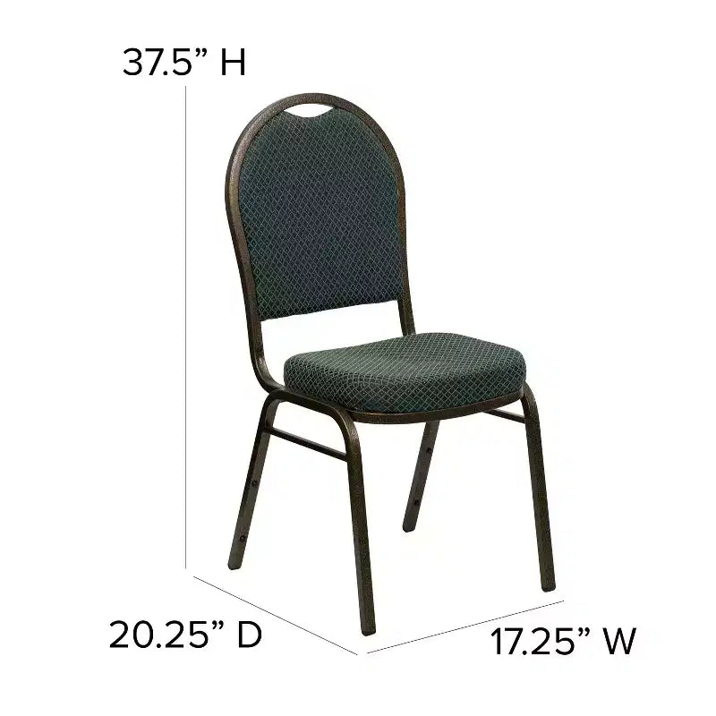 Chaise de banquet empilable à dossier bombé de la série HERCULES