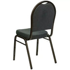 Chaise de banquet empilable à dossier bombé de la 