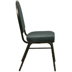 Chaise de banquet empilable à dossier bombé de la 