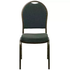 Chaise de banquet empilable à dossier bombé de la 