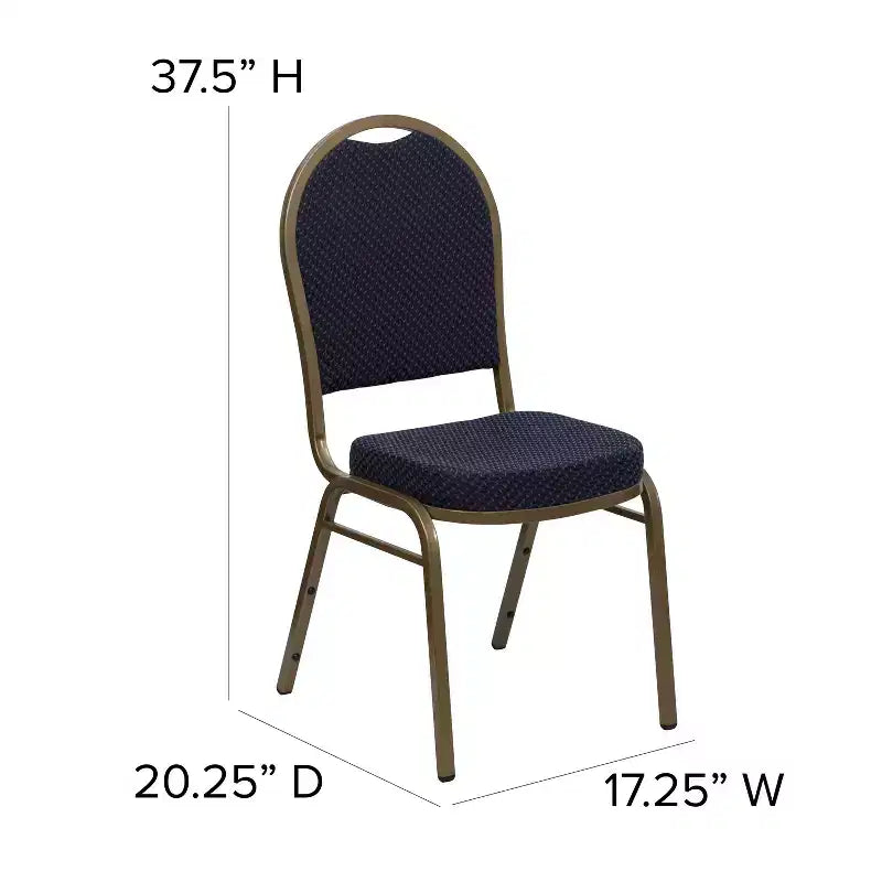 Chaise de banquet empilable à dossier bombé de la série HERCULES