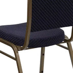 Chaise de banquet empilable à dossier bombé de la 