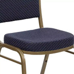 Chaise de banquet empilable à dossier bombé de la 