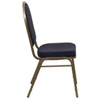 Chaise de banquet empilable à dossier bombé de la 
