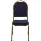 Chaise de banquet empilable à dossier bombé de la 