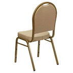 Chaise de banquet empilable à dossier bombé de la 