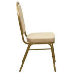 Chaise de banquet empilable à dossier bombé de la 