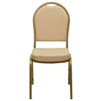 Chaise de banquet empilable à dossier bombé de la 