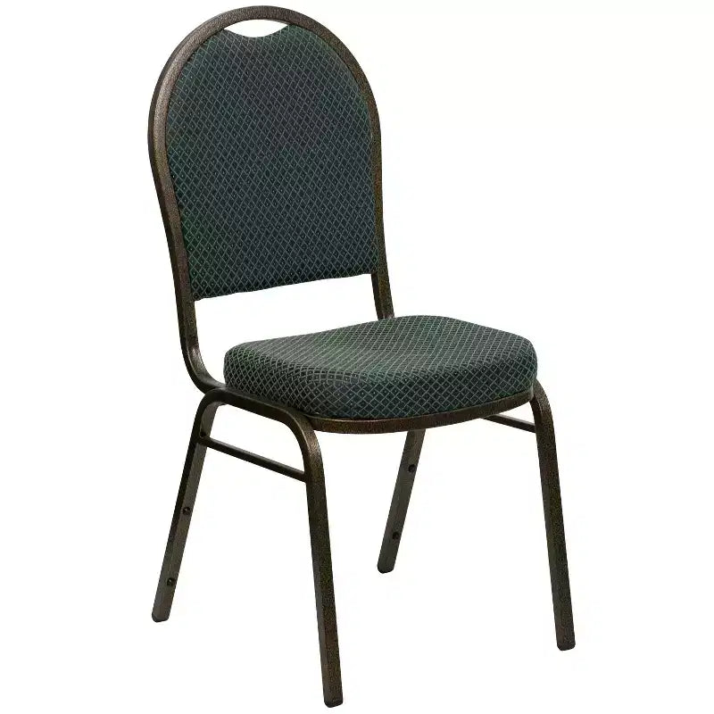 Chaise de banquet empilable à dossier bombé de la 