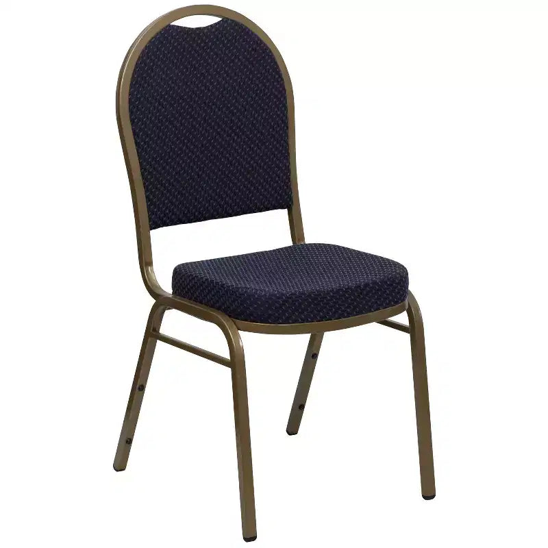 Chaise de banquet empilable à dossier bombé de la 