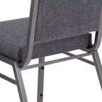 Chaise de banquet empilable à dossier carré de la série  avec structure