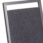 Chaise de banquet empilable à dossier carré de la série  avec structure
