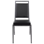 Chaise de banquet empilable à dossier carré de la série  avec structure