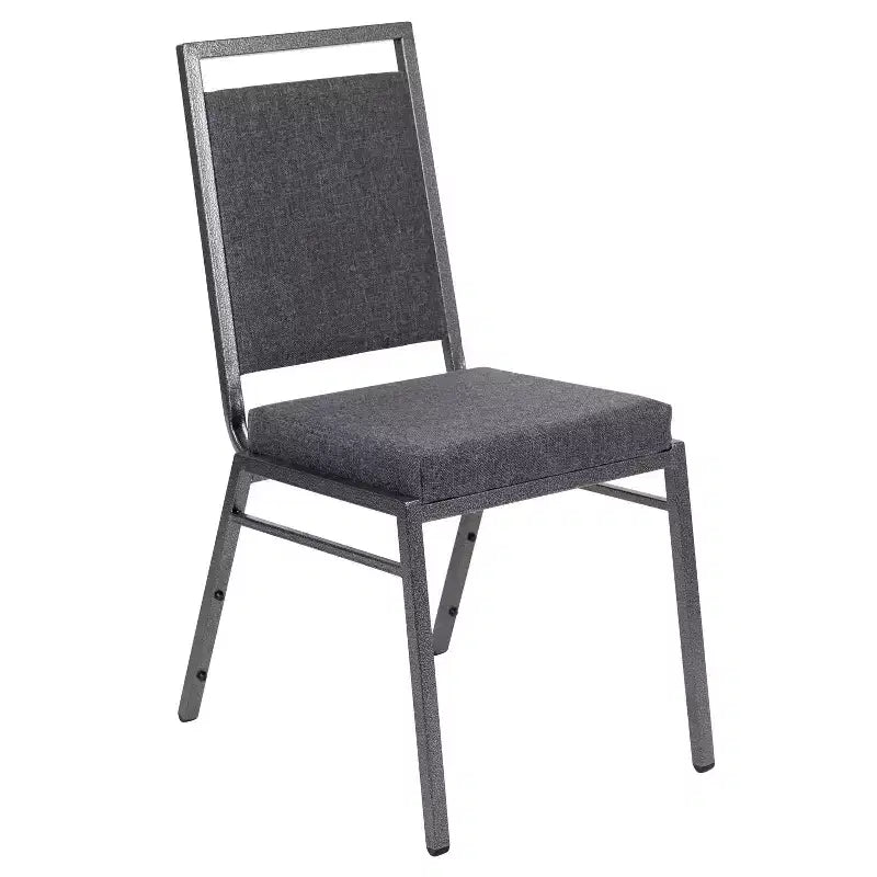Chaise de banquet empilable à dossier carré de la série  avec structure
