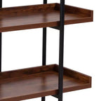 Étagère de rangement/bibliothèque 3 niveaux 35H, finition grain de bois rustique