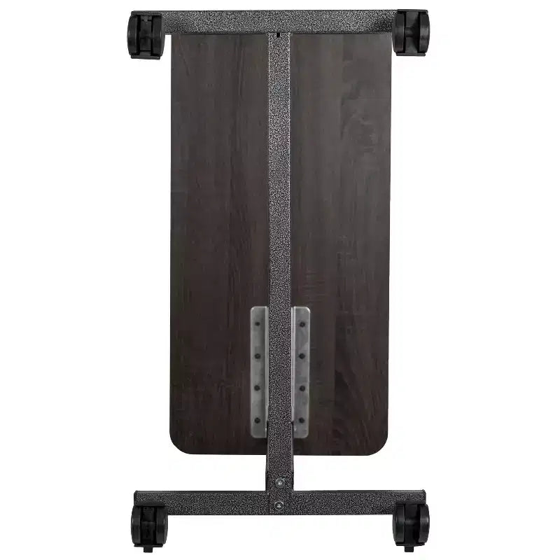 Table de lit ajustable à roulettes pour la maison et l'hôpital - Table de chevet roulante
