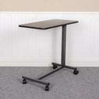 Table de lit ajustable à roulettes pour la maison et l'hôpital - Table de chevet roulante