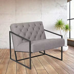Fauteuil de salon capitonné pour bureau à domicile
