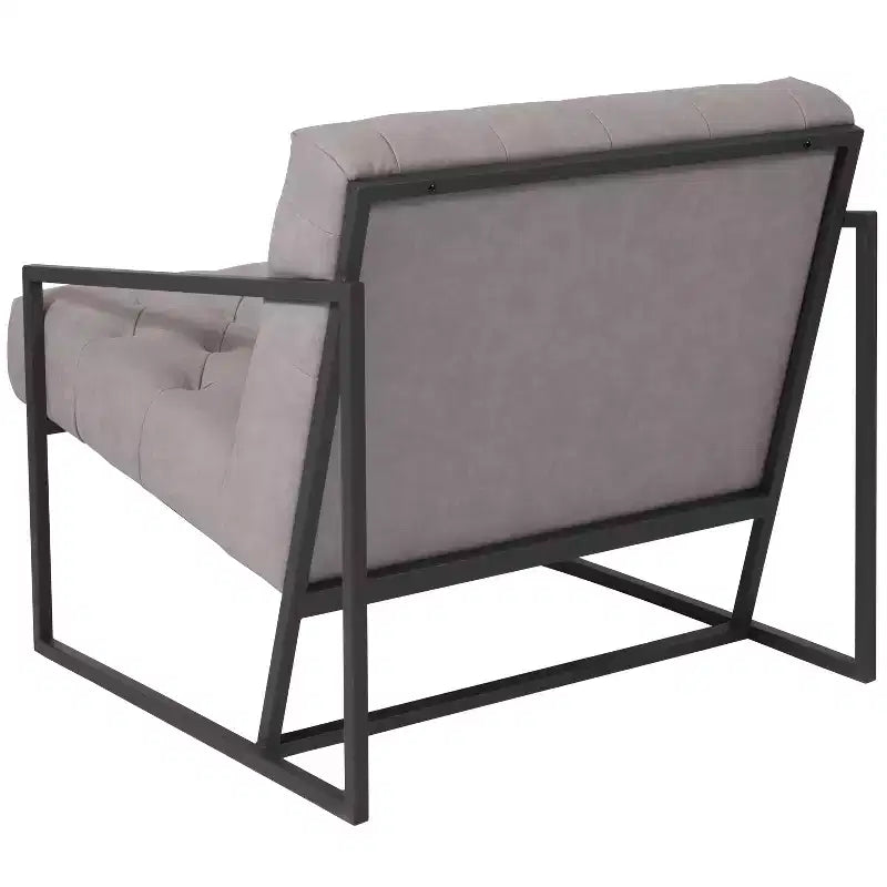 Fauteuil de salon capitonné pour bureau à domicile