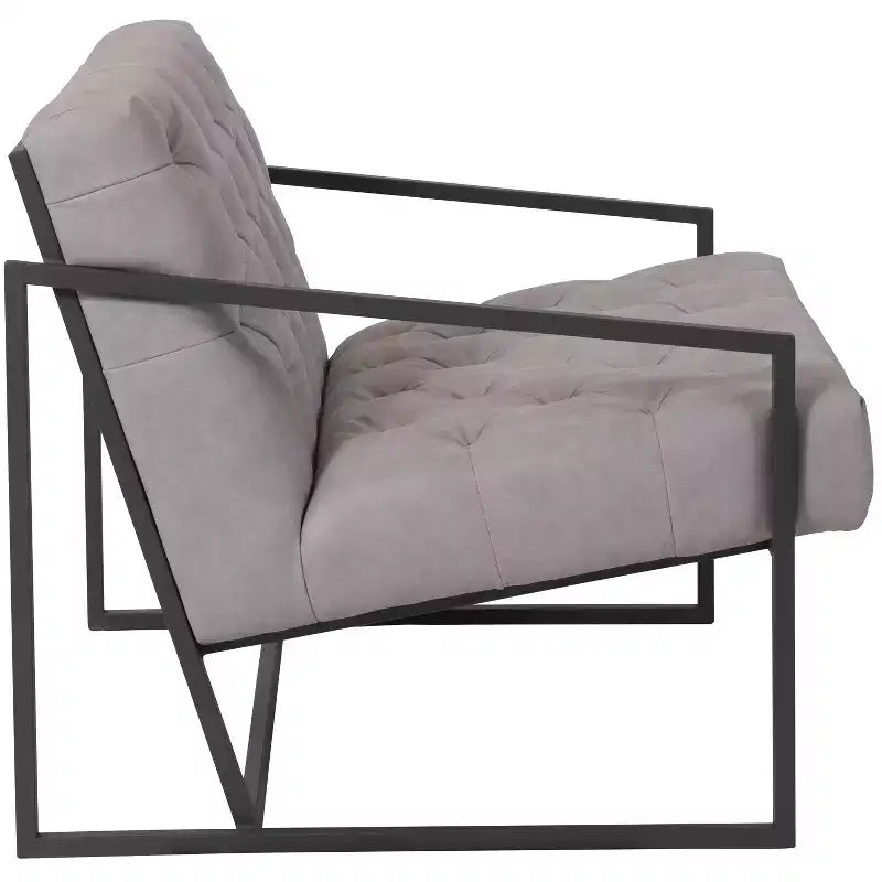 Fauteuil de salon capitonné pour bureau à domicile